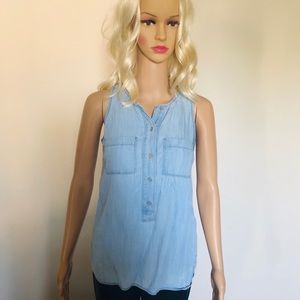 Loft Chambray Tank sz XS